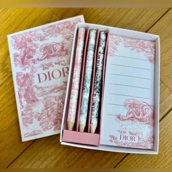 NEW Dior Stationery Set - Pink Toile de Jouy Print - Picture 7 of 9